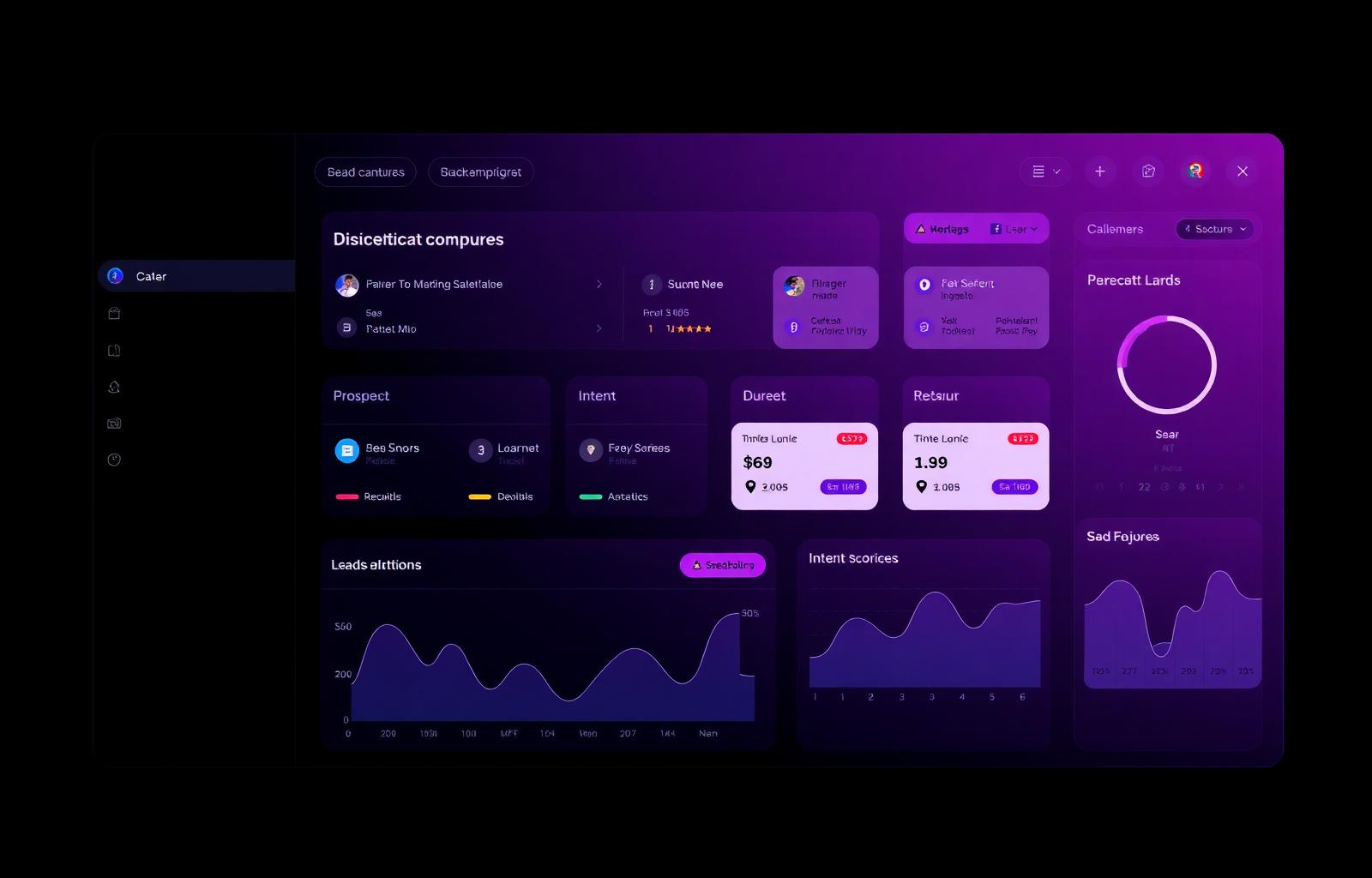 Cleons lead capture dashboard