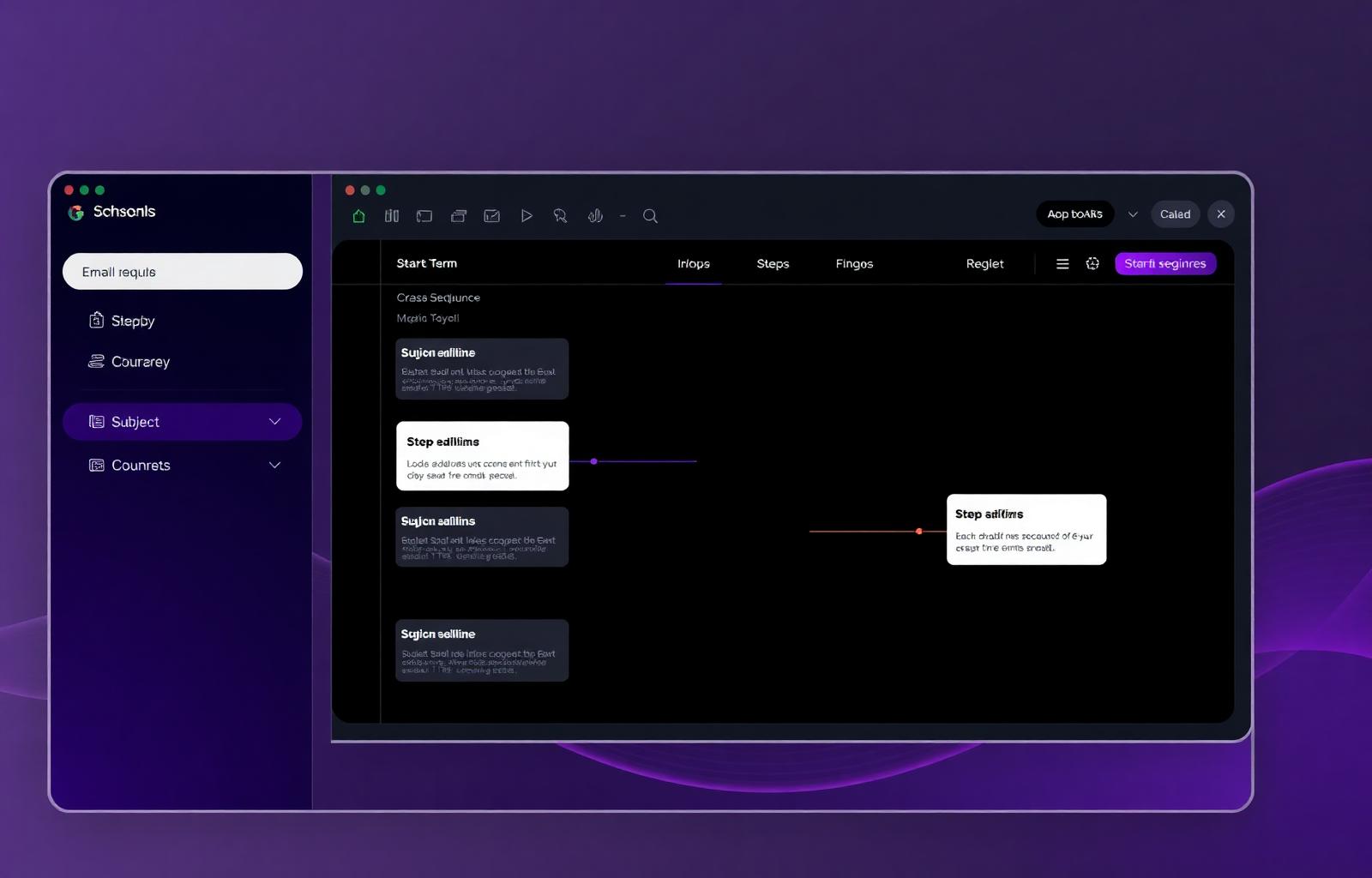 Email sequence builder